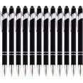 thumbnail image 1 of 12 bolígrafos de oro rosa con punta de lápiz, 2 en 1, elegantes, de metal para pantallas táctiles, tinta negra de 1 mm (paquete de 12), 1 of 8