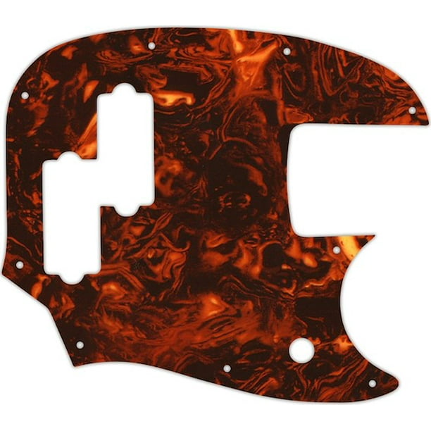 WD Custom Pickguard For Fender Short Scale Mustang Bass PJ 05F Faux