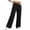 Black, variant on KIHOUT Womens Wide Leg Sweatpants with Pockets Elastic Waistband Solid Color Casual Lounge Pants Baggy Straight Leg Long Trousers