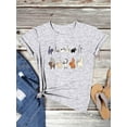 thumbnail image 5 of ZXSXSY Cute Cat Shirts for Women Graphic Tee Crew Neck Short Sleeve T-Shirts, 5 of 7