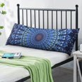 thumbnail image 2 of Boho Long Body Pillow Cover – Soft & Breathable Ethnic Fabric, Hidden Zipper, 20"x54", Stylish Abstract Tribal Print – Gift for Side Sleepers, Pregnancy, Home Decor, 2 of 7