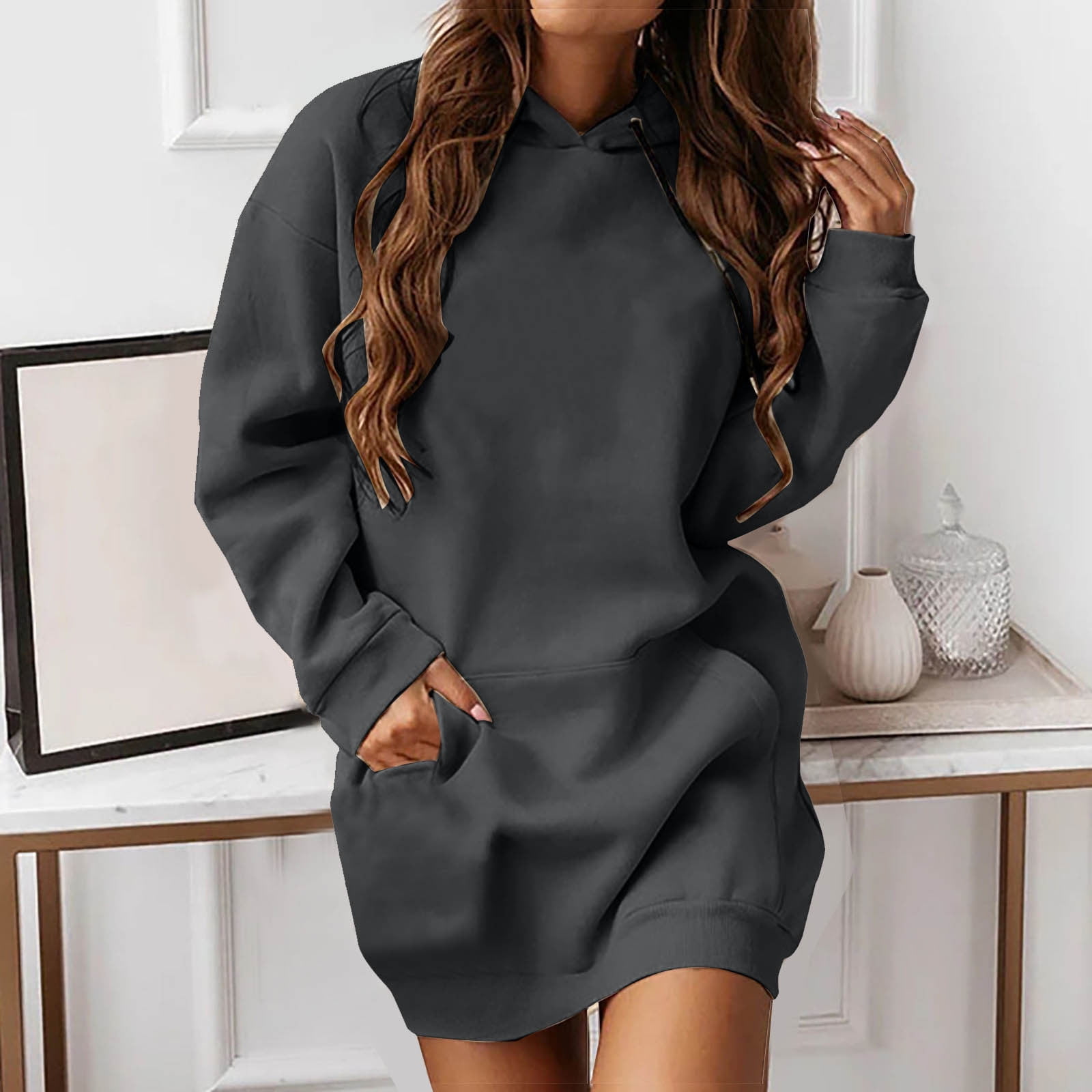oversized grey sweatshirt dress Raey Grey Sweatshirt Dress