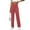 Light Red, variant on LYMAYTER Women Casual Trousers High Waisted Stretchy Button Business Work Casual Pants with Pockets S-2XL