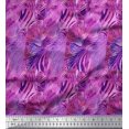 thumbnail image 1 of Soimoi Purple Viscose Chiffon Fabric Leopard & Wild Animal Skin Decor Fabric Printed BTY 42 Inch Wide, 1 of 3