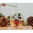 thumbnail image 4 of Disney Mickey Mouse Christmas Wreath Stemless Wine Glass | Holds 20 Ounces, 4 of 7