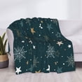 thumbnail image 3 of Fotbe Christmas Snowflake Manta de Franela con Estampado, Manta Ultrasuave para Cama, Sofá, Auto, Hipoalergénica y Antibolitas-80"x60", 3 of 6