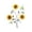 Bees, variant on Metal Sunflower Wall Decor, 15.4×12 Inch,Outdoor Indoor Garden Yard Patio Decoration, Rust-Resistant Iron Art, Wall Decoration,3 Colors.(Bees)