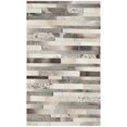 thumbnail image 3 of Safavieh  Handmade Studio Leather Ania Modern Leather Rug Grey/Ivory 2'3" x 11' 10' Runner Indoor,Handmade Living Room,Bedroom,Dining Room Rectangle, 3 of 4