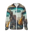 thumbnail image 2 of Lsque Desert Monkeys Drive UPF 50+ Lightweight Sun Protection Men's Women's Long Sleeve Shirt, Hoodie Performance -Large, 2 of 9