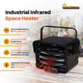 thumbnail image 2 of Dr. Heater 240V 3000W/6000W Garage Workshop Infrared Space Heater, Black, 2 of 11