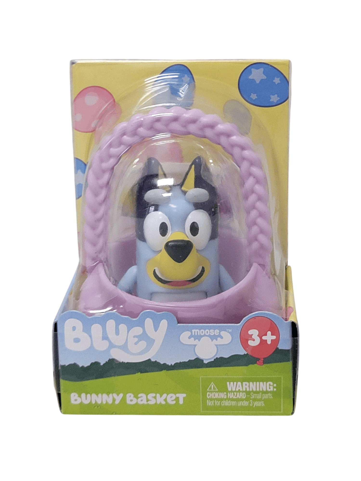 Set of 2 Bluey Bunny Basket Set Bingo in Green Basket and Bluey in Purple Basket