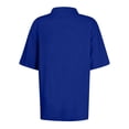 thumbnail image 4 of HAJWOH Blue Womens Uniform Tops Short Sleeve Uniforms Casual Button Uniform Shirts 2026 Summer New with Collar Polo Shirts Comfortable Clothing, 4 of 4