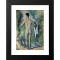 thumbnail image 2 of Paul Cézanne 14x18 Black Modern Framed Museum Art Print Titled - Standing Bather, Seen from the Back (1879), 2 of 5