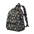thumbnail image 2 of Game Controller Black Pattern Backpack for School, Cute School Bag with Adjustable Shoulder Straps and Padded Back, 13.4"x11"x4.7", 2 of 5