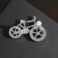 thumbnail image 3 of Elegante broche para bicicleta con detalles en perlas y cristales, 3 of 3