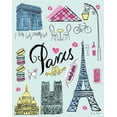 thumbnail image 2 of Gango Home Decor Contemporary Travel Paris & Travel Rome by Farida Zaman (Ready to Hang); Two 16x20in Hand-Stretched Canvases, 2 of 5