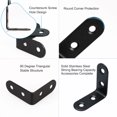 thumbnail image 7 of 50 x 50mm Angle Bracket Corner Brace Fastener Corner Protector Shelf Support Connection Fastening Chair Wood Window 7pcs, 7 of 7