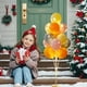 thumbnail image 4 of Juego de 2 Soportes Inflables para Globos Navideños con 28 Globos Multicolores, 2 Luces y Bomba de Aire | Decoración Reutilizable para El Suelo con Globos para Fiestas de Navidad, Bodas, Cumpleaños,, 4 of 6