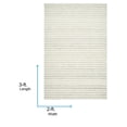 thumbnail image 2 of Livabliss Wool Rugs for Living Room, 2x3 Mardin Cottage Ivory Area Rug, Bedroom Dining Room Home Decor Handmade Carpet (2' x 3'), 2 of 7
