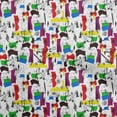 thumbnail image 1 of oneOone Polyester Spandex White Fabric Abstracts Sewing Craft Projects Fabric Prints By Yard 56 Inch Wide, 1 of 5