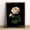 Rose, variant on 12x16in Framed White Daisy Floral Still Life Wood Print, Vintage Black Background Wall Art for Bedroom Living Room Home Decor