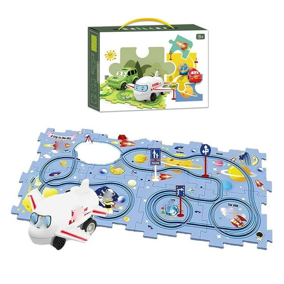 Puzzle Racer Kids Car Track Set Puzzle Racer Car Track Set Puzzle Track Car Play Set Racer Track Set For Kids Educational Puzzle Toys For Kids(5pcs Space) Suffrage Thailand 1000 Sea Tails Hamburg