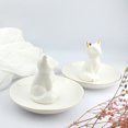 thumbnail image 5 of Ring Dish Ceramic Decorative Fox Shape Jewelry Dish Trinket Tray Ring Holder, 5 of 5