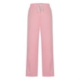 thumbnail image 4 of felwors Women Wide Leg Sweatpants Low Rise Baggy Fleece Sweatpants for Womens with Pockets 2025 Trendy Light Pink, L, 4 of 8