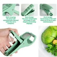 thumbnail image 5 of 2-in-1 Vegetable Cutter and Slicer with Stainless Steel Blades Multi-Purpose Manual Chopper for Cutting, Slicing, and Peeling Fruits & Handheld Kitchen Tool for Easy Cooking, Plastic, 5 of 8