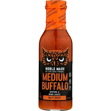Noble Made, Dairy-Free Medium Buffalo Sauce, 12.5 Ounces