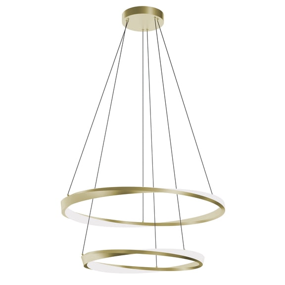 OBRP2432LAJUDLB AFX Oberon - 25W 2 LED Pendant-1.5 Inch Tall and 1.4 Inch Wide-Light Antique Brass Finish