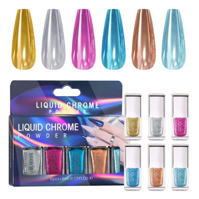 Fiudx Polvo Líquido para Uñas, Esmalte Uñas Alto Brillo, Fórmula Brillante de Fácil Aplicación, Potenciador de Color Versátil, Compatible Conesmalte En Gel, Uso Profesional En Casa, Capacidad 7 Ml