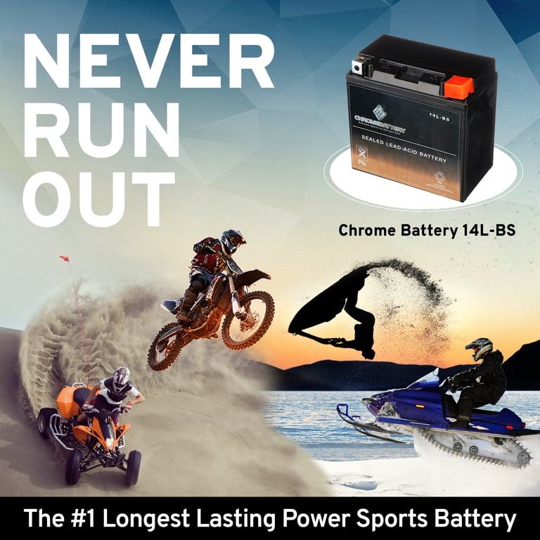Mighty Max Battery YTX14L-BS Battery for Harley-Davidson 883 XL, XLH