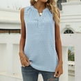 thumbnail image 2 of ZyeKqe Womens V Neck Tank Tops Business Casual Blouses Summer Sleeveless Top Dotted Work Shirts, 2 of 10