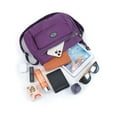 thumbnail image 4 of PULLIMORE Multi Pockets Crossbody Bag for Women Waterproof Nylon Shoulder Bag Travel Purses Messenger Bag (Purple), 4 of 10