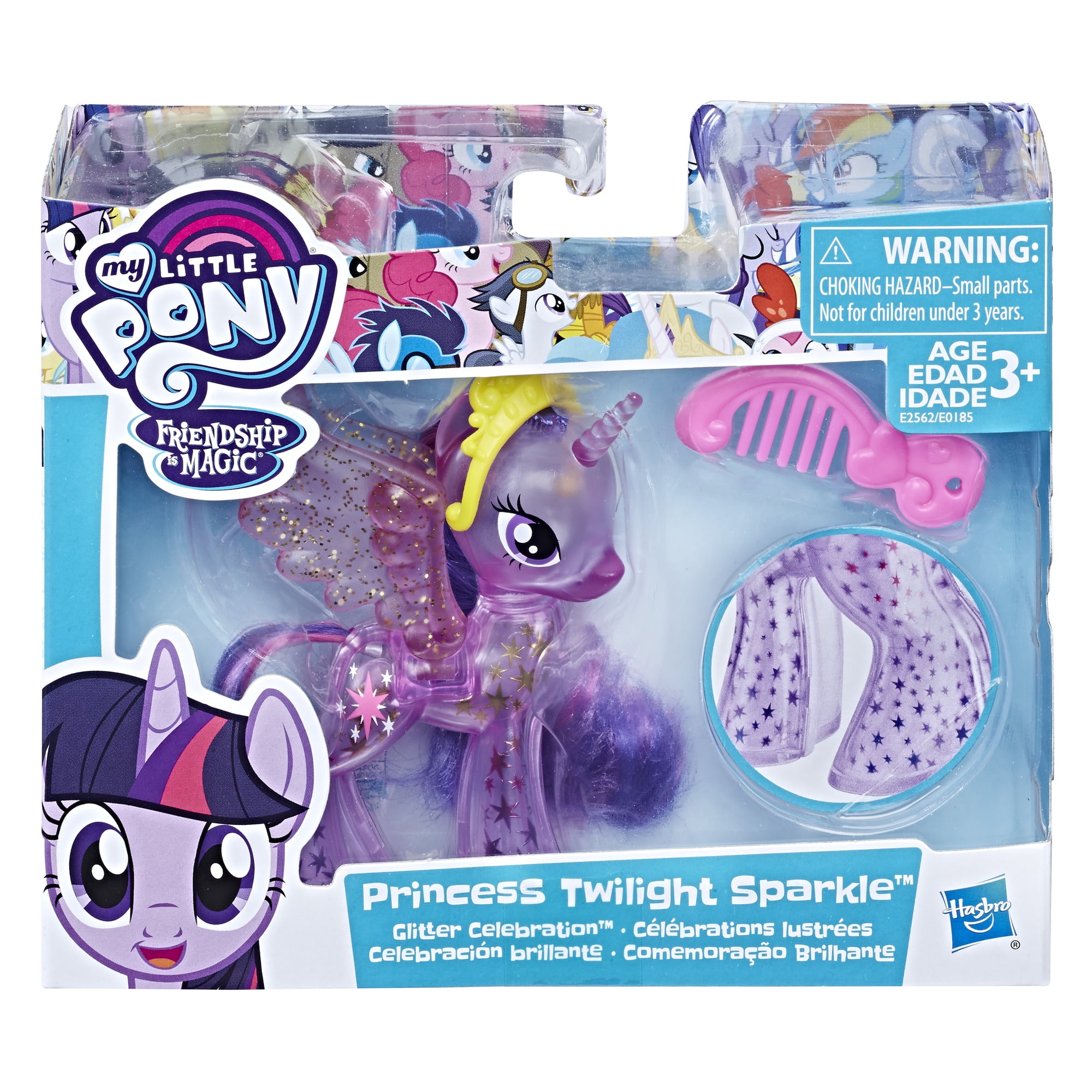 My Little Pony Glitter Celebration ~ Translucent 9cm Princess Twilight Sparkle 