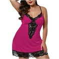 thumbnail image 2 of Pyjama Aguichant en Dentelle pour Femmes avec Bretelles, 2 of 6