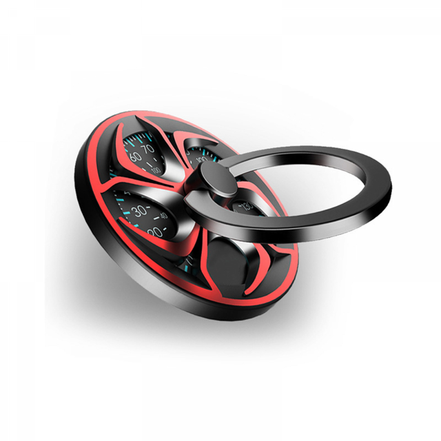Cell Phone Ring Holder Stand with Metal Ring Grip Holder, Anti-Anxiety Stress Relief 360°Rotation Mobile Phone Finger Kickstand Compatible with iPhone Samsung LG OnePlus Google Moto and More(red)