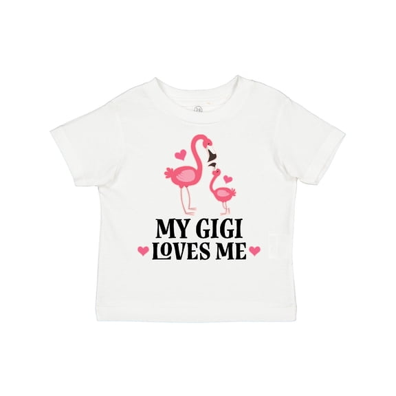 Inktastic My Gigi Loves Me Flamingo Girls Toddler T-Shirt