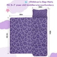 thumbnail image 5 of Purple Leopard Print Toddler Nap Mats for Kids Preschool,Sleeping Mat Bag or Kids,Toddler Sleeping Bag,Toddler Nap Mat or Daycare, 5 of 6