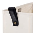 thumbnail image 6 of Caroeas XX-Large Laundry Baskets 95L Tall with Leather Handle, Laundry Basket on Wheels , Collapsible Laundry Hamper, Rolling Hamper Dorm Baskets, 6 of 7