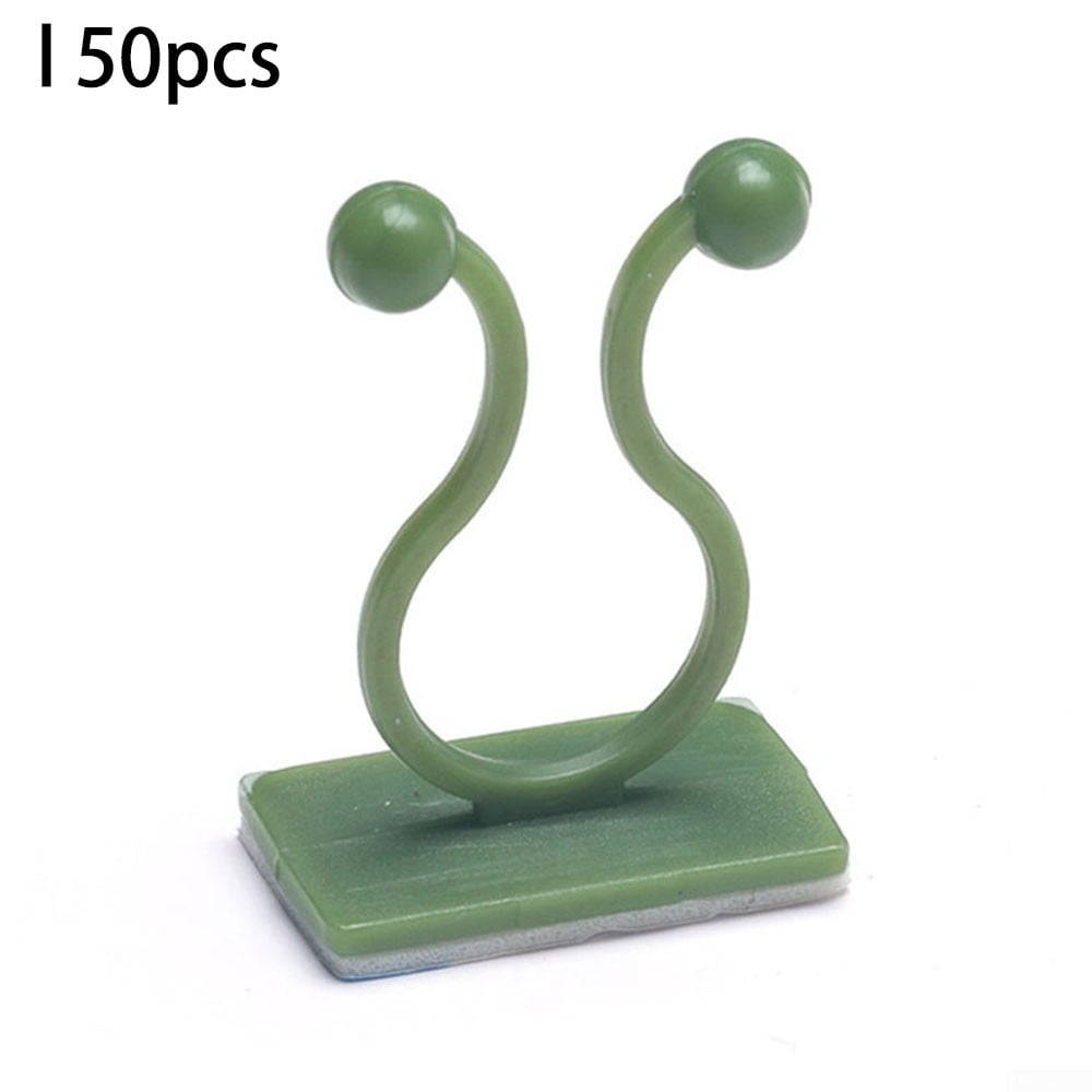 Details about / 1-50X Plant Climbing Wall Clip Invisible Wall Vines Fixture Wall Sticky Hook-LOT