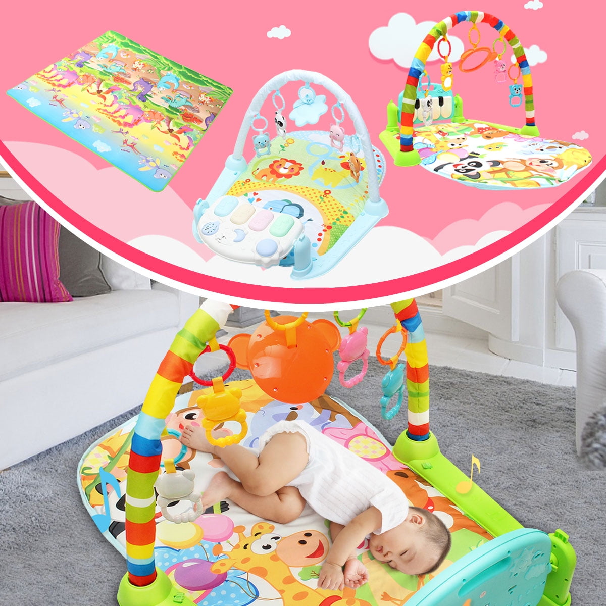 kick and play piano gym walmart