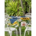 thumbnail image 3 of Outdoor Tablecloth with Umbrella Hole for Patio/Picnic/Party/Camping, Summer Sunflowers Waterproof Table Cloth Round Cover Washable, Pastoral Garden Botanical Florals (Dia 54"), 3 of 8