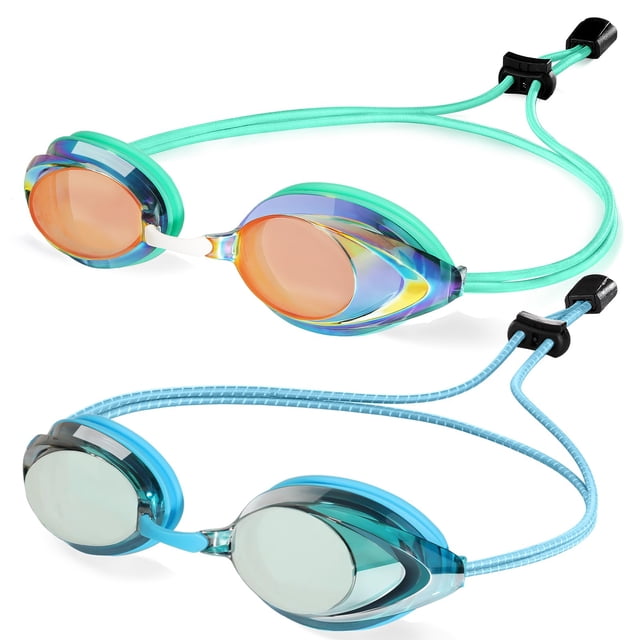 Pack de 2 gafas de natación ITOWE Competitive para adultos, mujeres y jóvenes