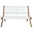 thumbnail image 2 of SAFAVIEH Kobina Outdoor Patio, Bench, Natural/White, 2 of 9