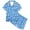 Sky Blue, variant on Auroural Kids Sleepwear Size 6 Girls Button Front Pajama Top & Shorts Set, Panda print, 2-Piece, Sizes 2-14 & Plus
