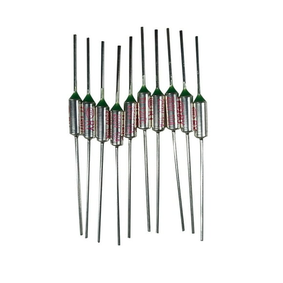 EIGTHTAIL 10 Pieces Thermal Fuse 72-270 Degree Temperature 250V 10A Metal Thermal Fuse Temperature Control Switch