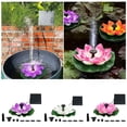 thumbnail image 3 of Solar Floating Fountain Lotus Pad, Solar Powered Water Lily Fountain for Pond Pool Garden and Outdoor Water Feature, Easy Setup No Wiring,Purple, 3 of 9