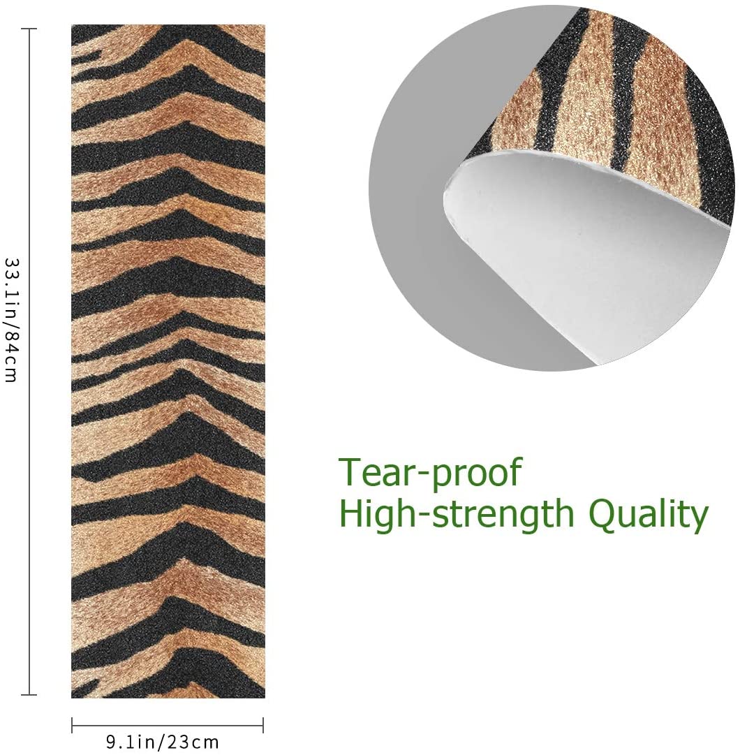 Tiger Zebra Animal Print Skateboard 